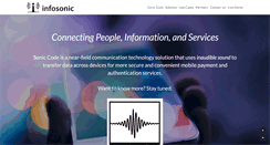 Desktop Screenshot of infosonic.net